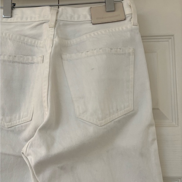 CITIZENS OF HUMANITY Charlotte High Rise Straight Jeans in White Denim - Picture 9 of 13
